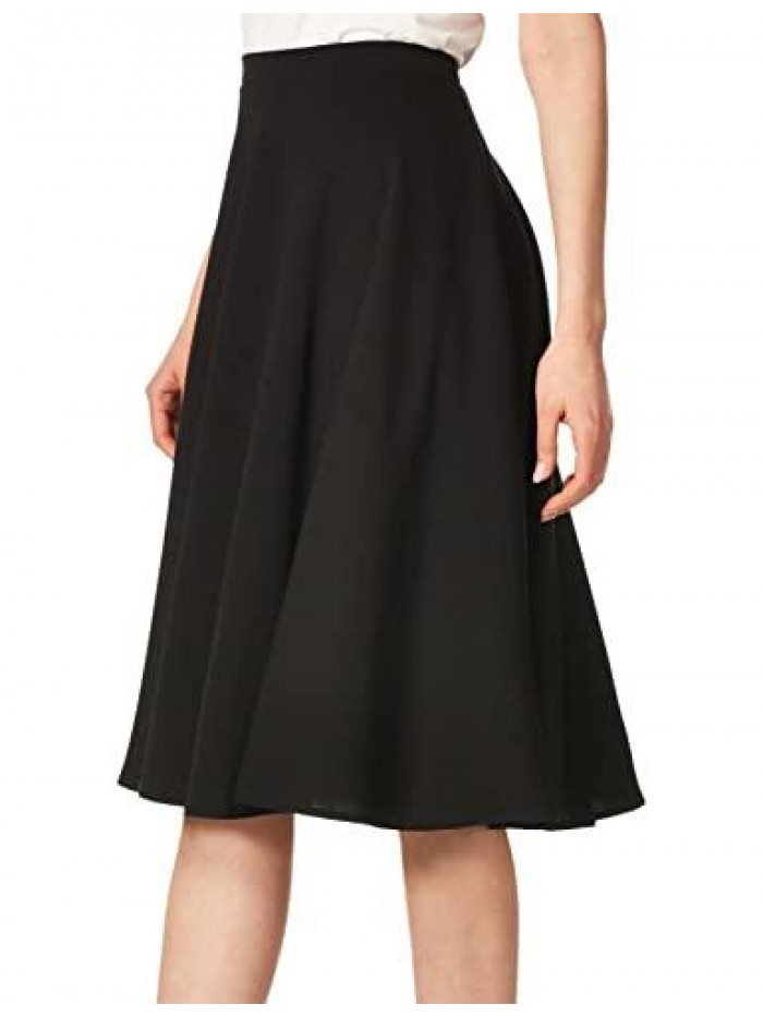 Vixen Women's Ponte Midi Full Skater Skirt 