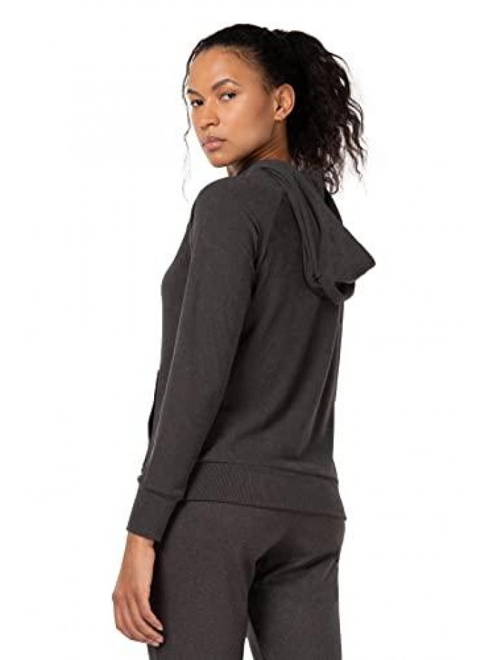 Womens Apres Ski Ribbed Fleece Hoodie 