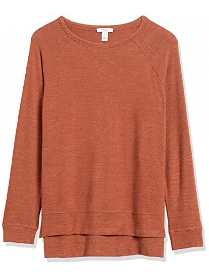 Ritual Women's Cozy Knit Open Crewneck Dorito Pullover 