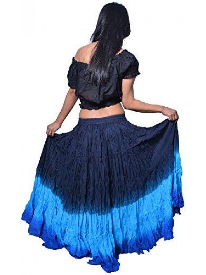 Women's Belly Dance Cotton 12 Yard Skirt 