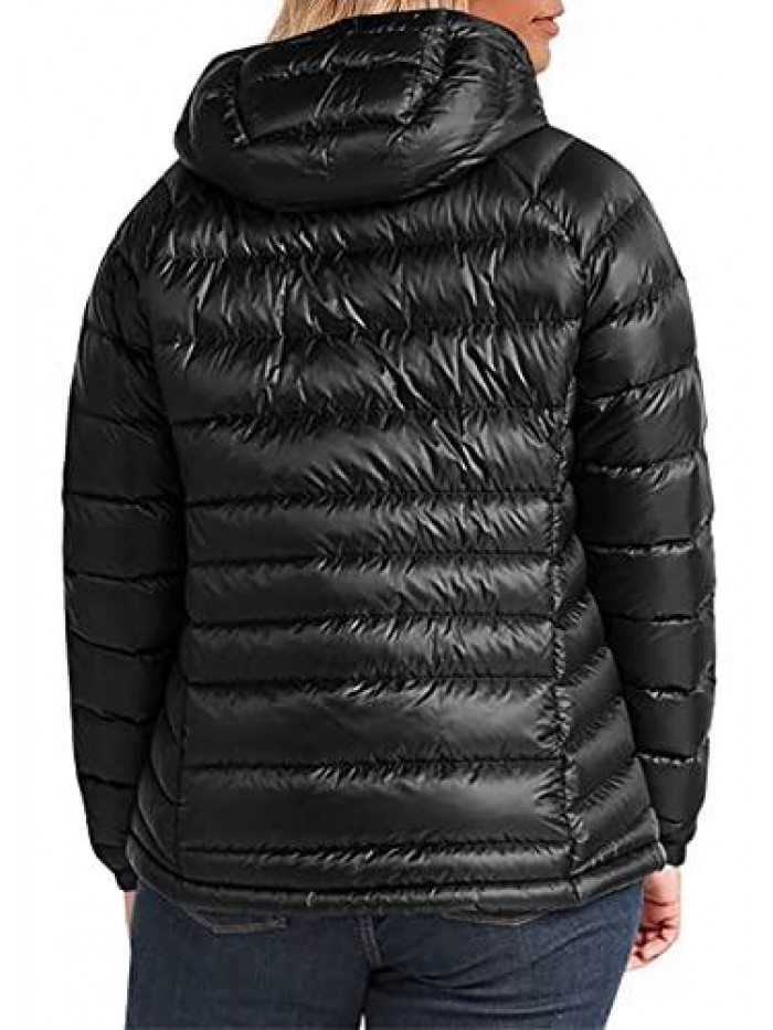 Hooded Down Jacket Light Weight Coat Winter Parka Puffer Jacket 