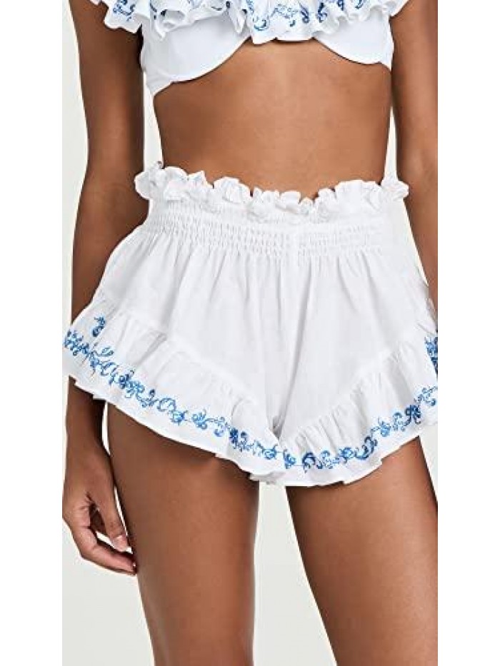 CONSTAS Women's Ruffle Shorts 