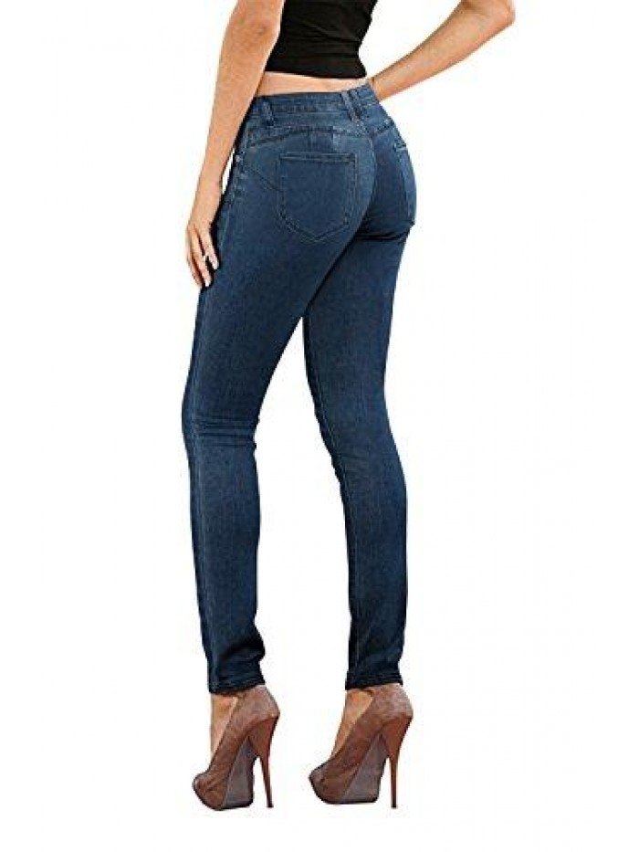 Co. Women's Butt Lift Super Comfy Stretch Denim Skinny Yoga Jeans  