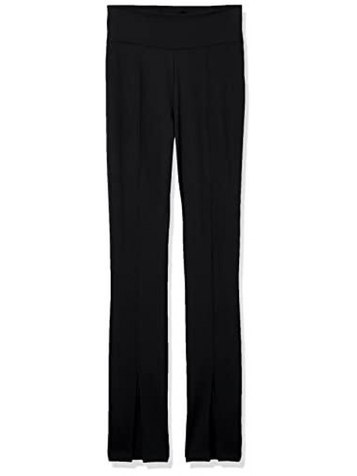 Drop Women's Uma High Rise Flare Pants, Chocolate 