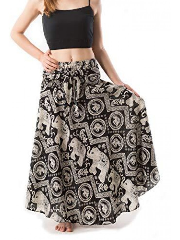 Women's Long Bohemian Style Gypsy Boho Hippie Skirt 