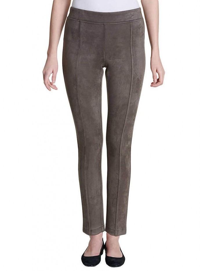 Marc Women's Super Soft Stretch Faux Suede Pull On Pants 