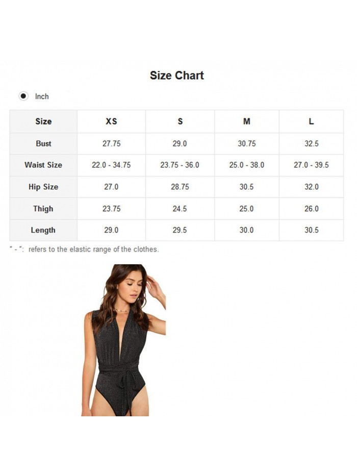 Women's Sleeveless Sexy Deep V Neck Cross Back Bodysuit 