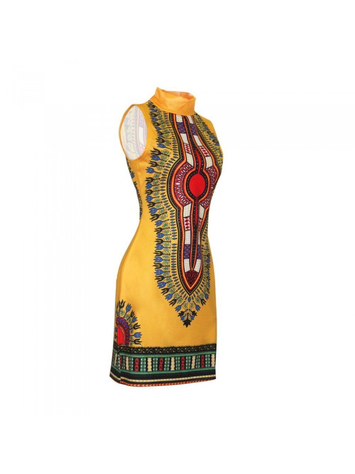 Women's African Traditional Dashiki Dresses Summer Bohemian Ethnic Skirts 