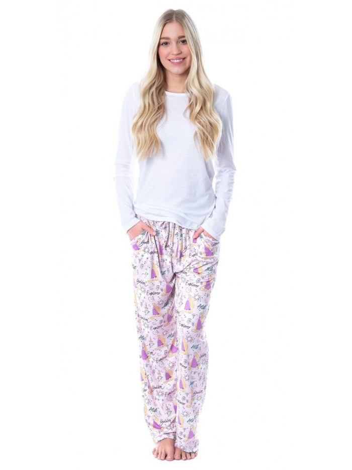 Princess Rapunzel Tangled Womens Super Soft Loungewear Pajama Pants 