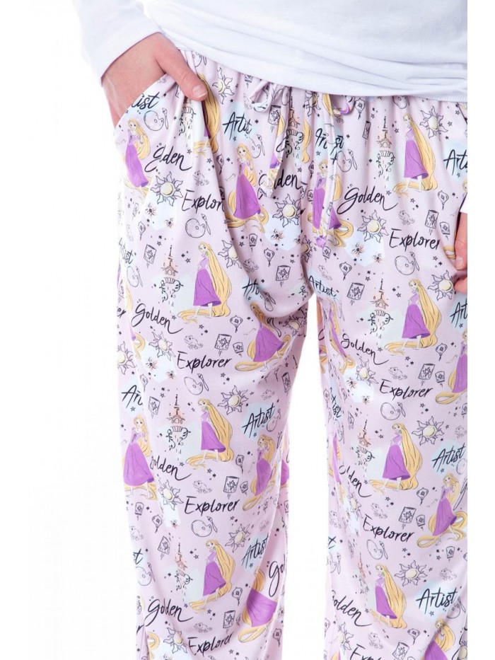 Princess Rapunzel Tangled Womens Super Soft Loungewear Pajama Pants 