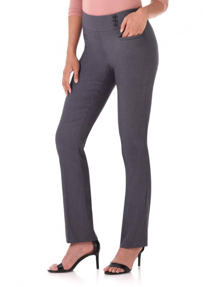 Women's Ease Into Comfort Everyday Chic Straight Pant w/Tummy Control 