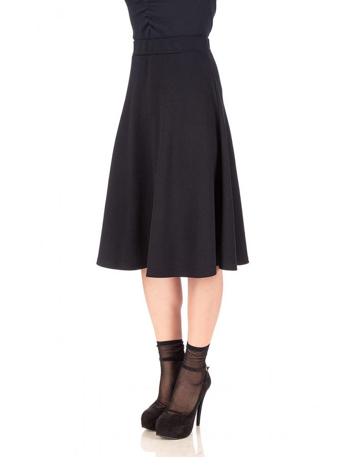 Choice Everyday High Waist A-line Flared Skater Midi Skirt 