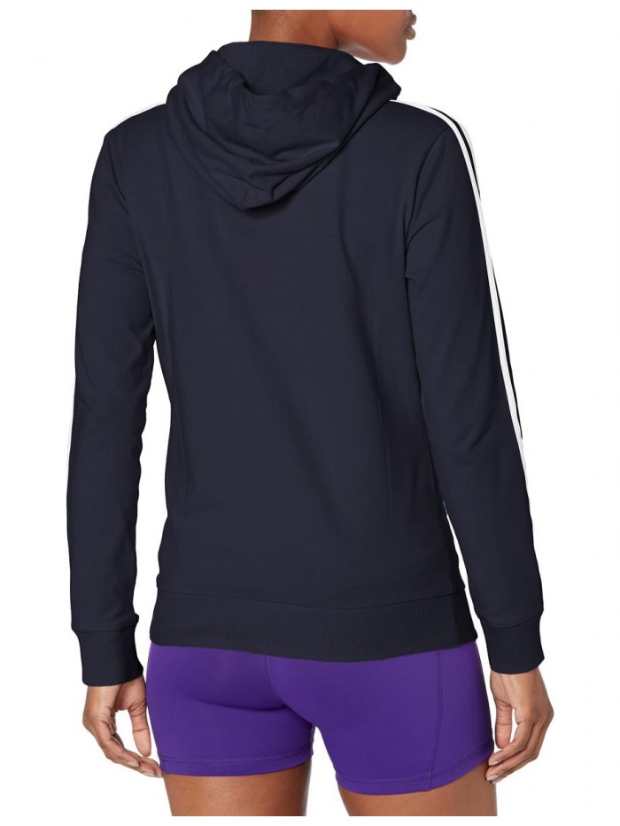 Women's Essentials Single Jersey 3-Stripes Full-Zip Hoodie 