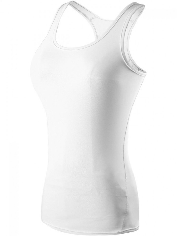 Women's 3 Pack Compression Base Layer Dry Fit Tank Top 