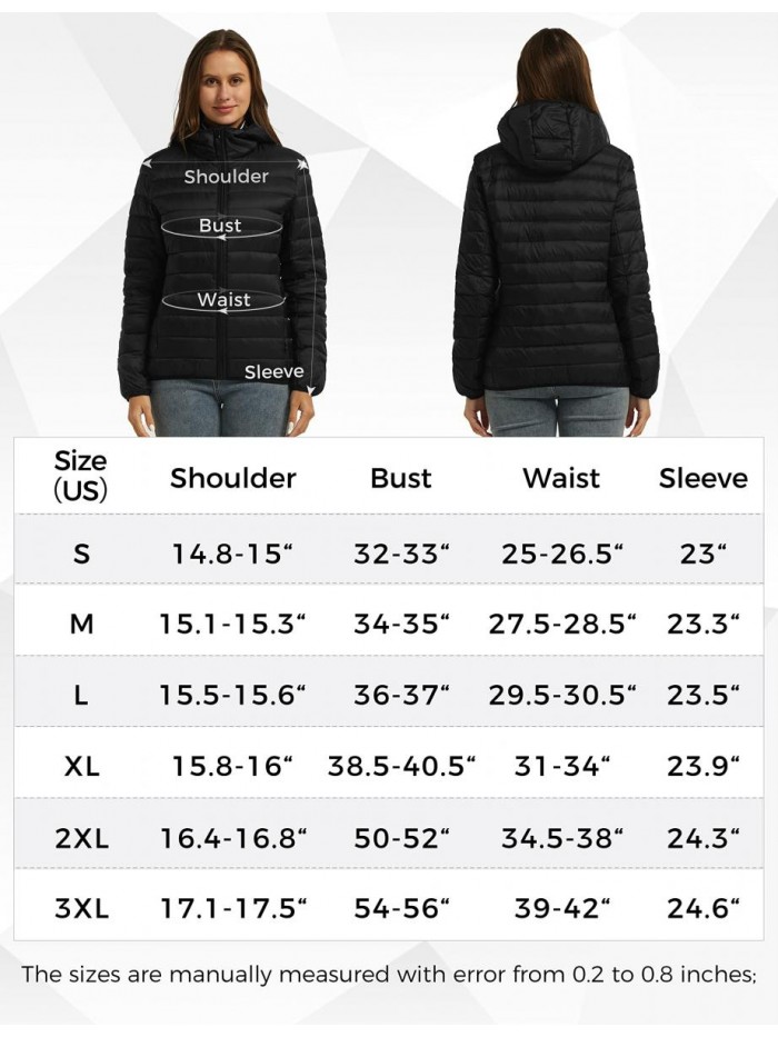 Women's Hooded Packable Ultra Light Weight Short Down Jacket 