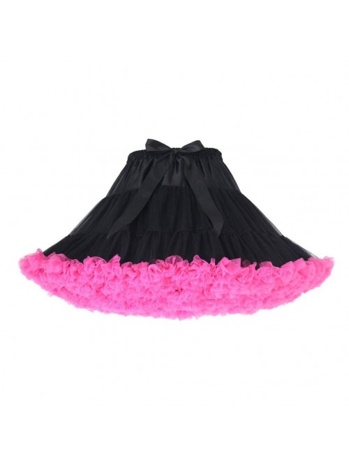 Elastic Waist Chiffon Petticoat Puffy Tutu Tulle S...