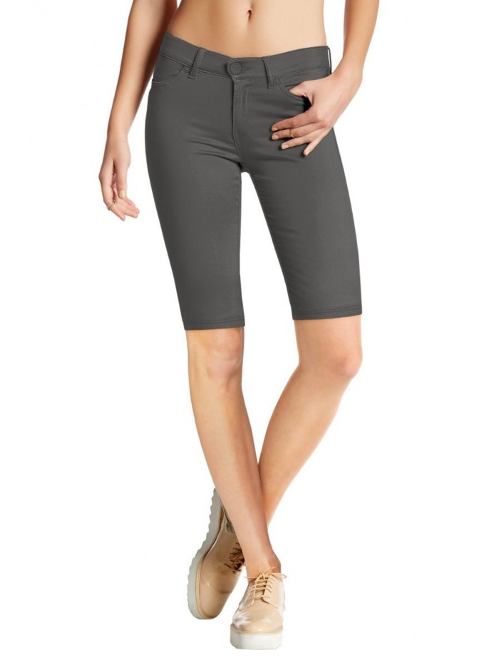 Womens Hyper Ultra Stretch Comfy Skinny Capri, Bermuda, Shorts 