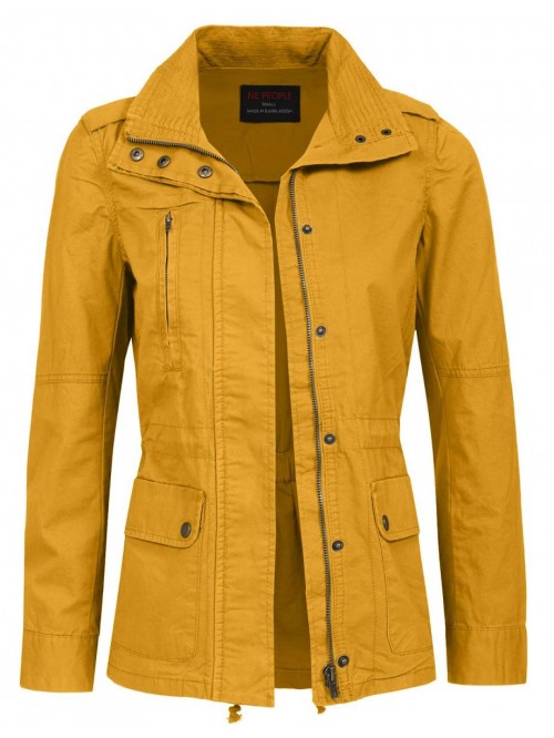 PEOPLE Women’s Military Jacket – Anorak Utilit...