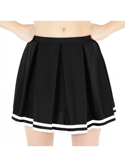 Womens Knit Pleat Cheerlearding Uniform Skirt 