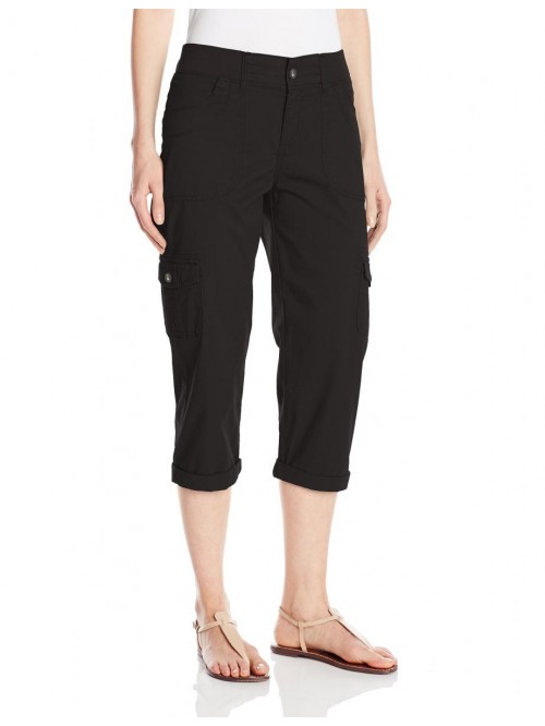 Women's Relaxed-Fit Austyn Knit-Waist Cargo Capri ...