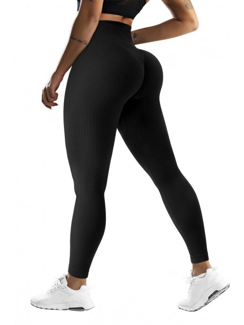 Women Leopard Scrunch Butt Lifting Leggings Seamle...