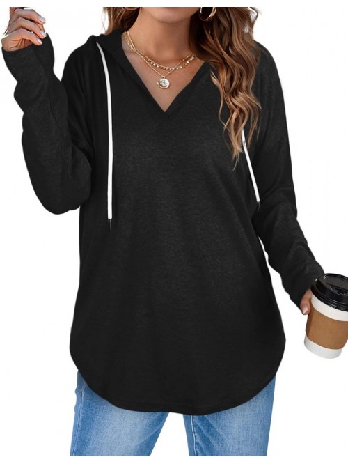 Hoodies for Women Pullover Long SLeeve V Neck Shir...