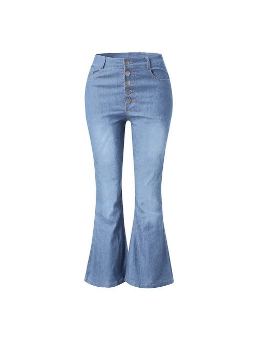 Off Denim Women High Waiste Casual Slim Hole Plus ...