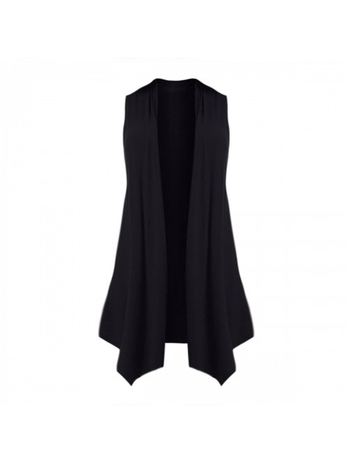 Casual Sleeveless Long Duster Cardigan Vest Plus S...