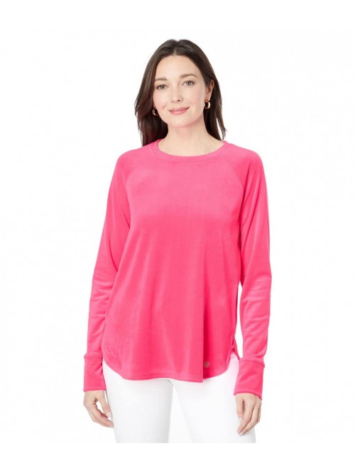 Pulitzer womens Blythe Velour Pullover 