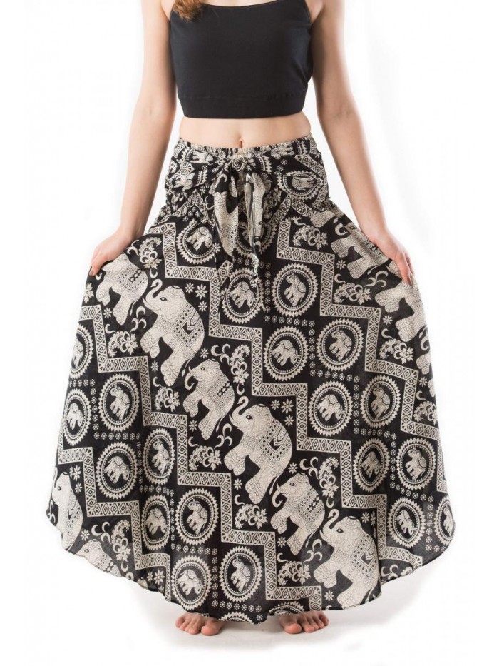 Women's Long Bohemian Style Gypsy Boho Hippie Skirt 