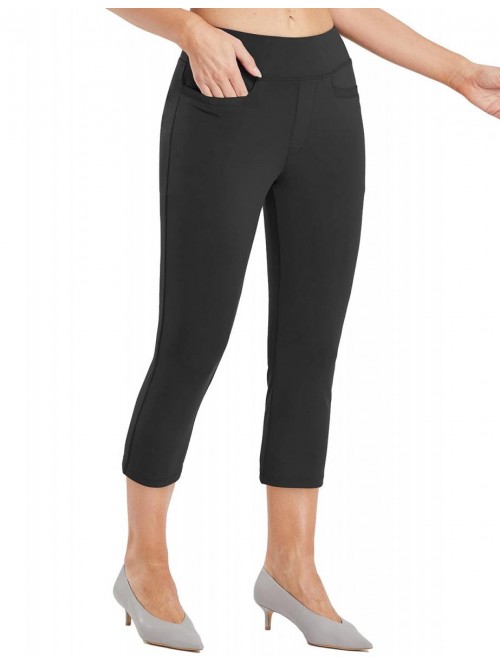 Capri Pants for Women Casual Summer Pull On Yoga D...