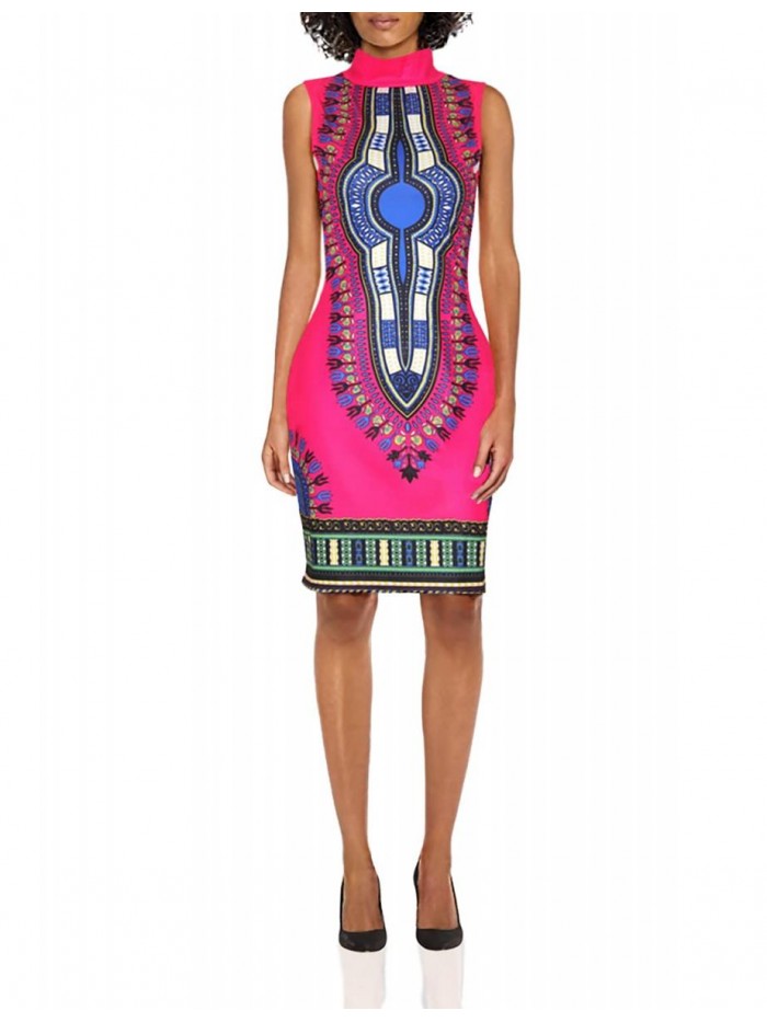 Women's African Traditional Dashiki Dresses Summer Bohemian Ethnic Skirts 