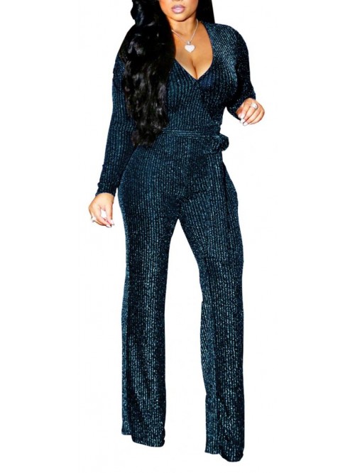 Women Sexy Sequin Elegant Dressy Jumpsuit Sparkly ...