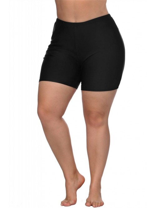 Women Plus Size Swim Shorts High Waist Board Short...