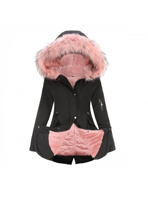 Plus Size Winter Coats for Women,Thicken Fleece Li...