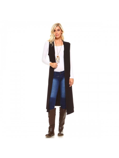 Liev Women's Sleeveless Cardigan – Casual Long M...