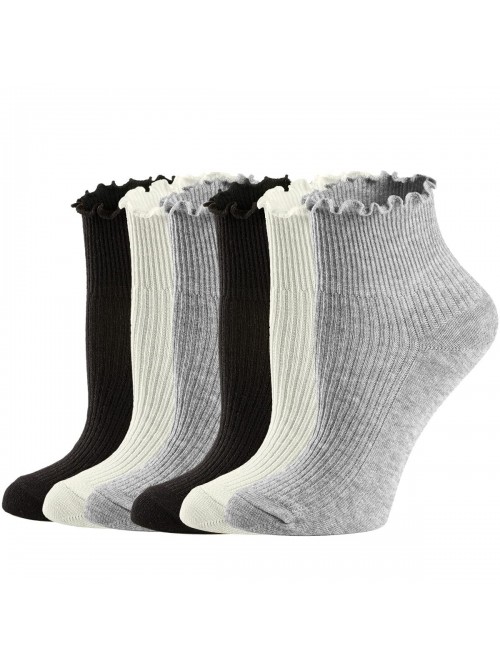 Mary Womens Socks, Ruffle Turn-Cuff Casual Ankle S...