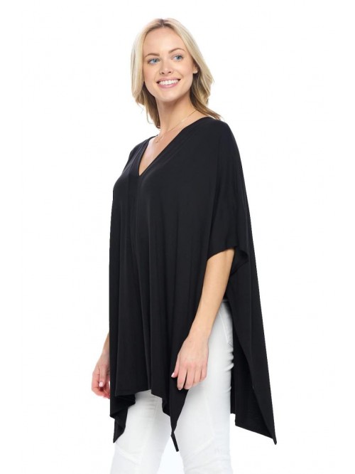 Liev Women's Tunic Top – V-Neck Oversized Fit Po...