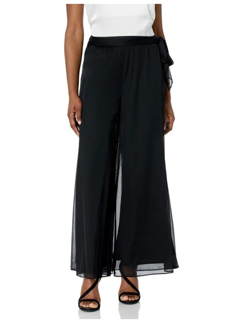 Evenings Women's Wide Leg Chiffon Dress Pant (Peti...