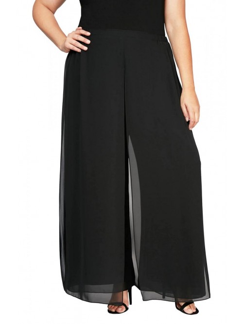 Evenings Women's Wide Leg Velvet Dress Pant (Petit...