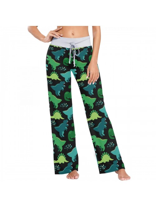 Dinosaurs Pajama Pants for Women Pjs Bottoms Draws...