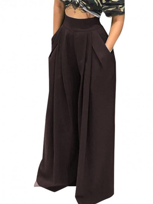 Women's Stretchy Wide Leg Palazzo Lounge Pants(S-3...