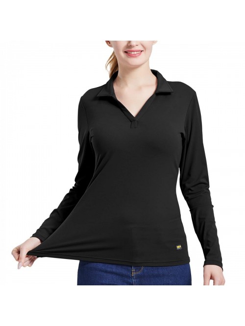 Polo Shirt for Women Long Sleeve Golf Top Moisture...