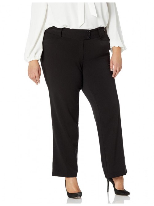 Women's Plus Size Gabardine Bootcut Pant-Curvy Fit...