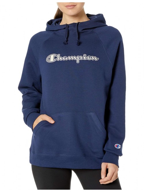 Women's Powerblend Fleece Hoodie, Script Logo 