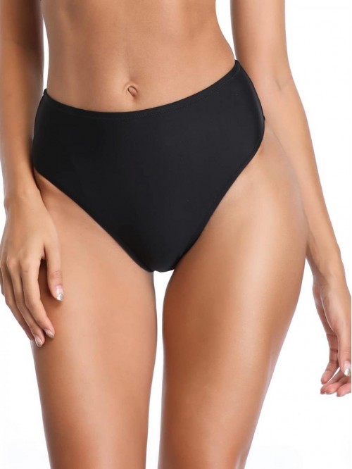 Women's High Cut High Waisted Bikini Bottom 