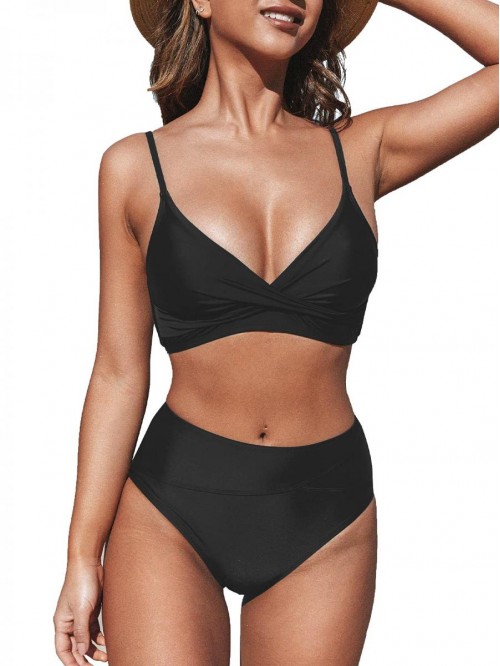 Women's Bikini Sets Two Piece Swimsuit High Waiste...