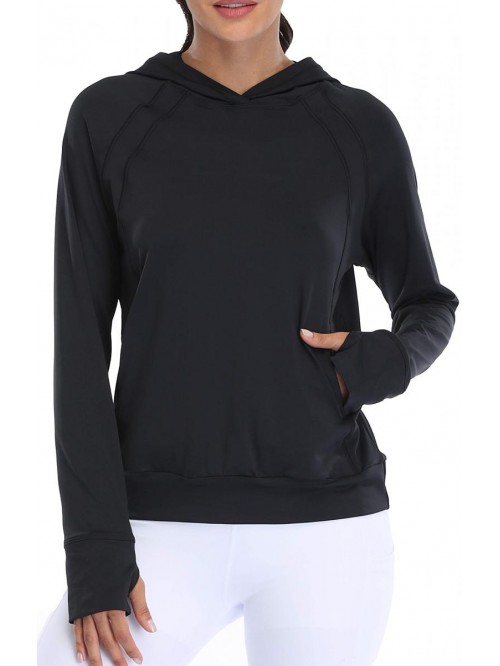 Performance Running Hoodie Lightweight Biker Pullo...