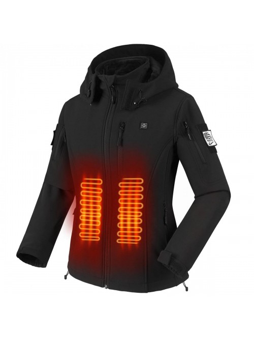 Lightweight Heated Jacket for Women - Rechargeable...