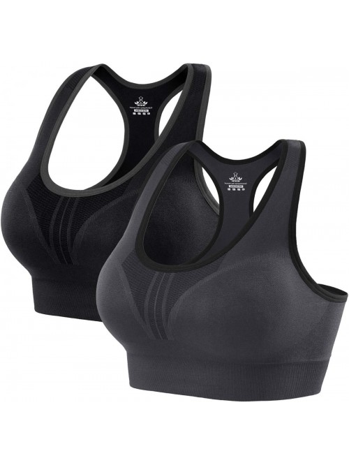 High Impact Sports Bras for Women Padded Sports Br...